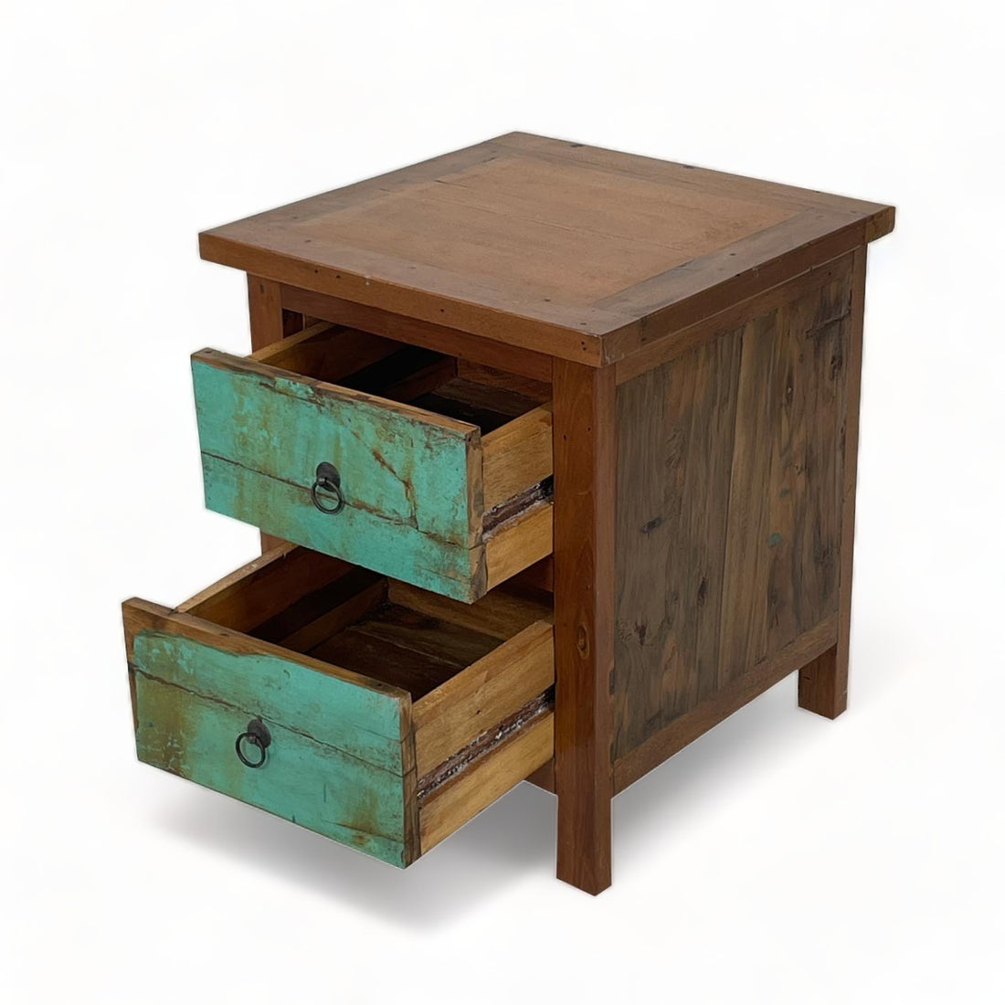 Recycled Wood End Table image 0