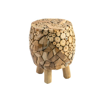 Handcrafted stools and side tables in natural materials by Cabana Miami