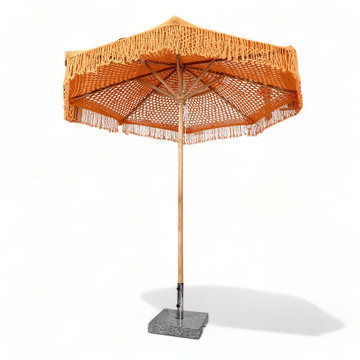 Outdoor umbrellas and natural shade pieces by Cabana Miami