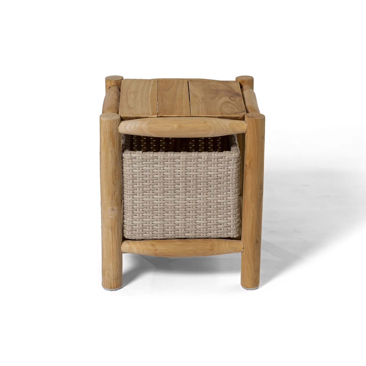 Teak Storage End Table image 7