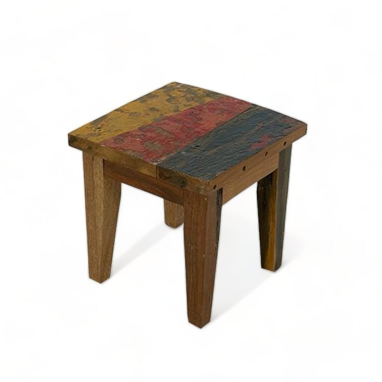 Recycled Wood Stool image 0