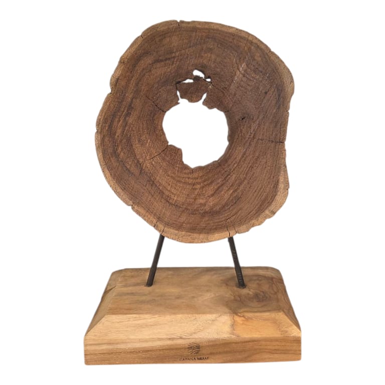 Teak Driftwood Totem Sculpture: image 1