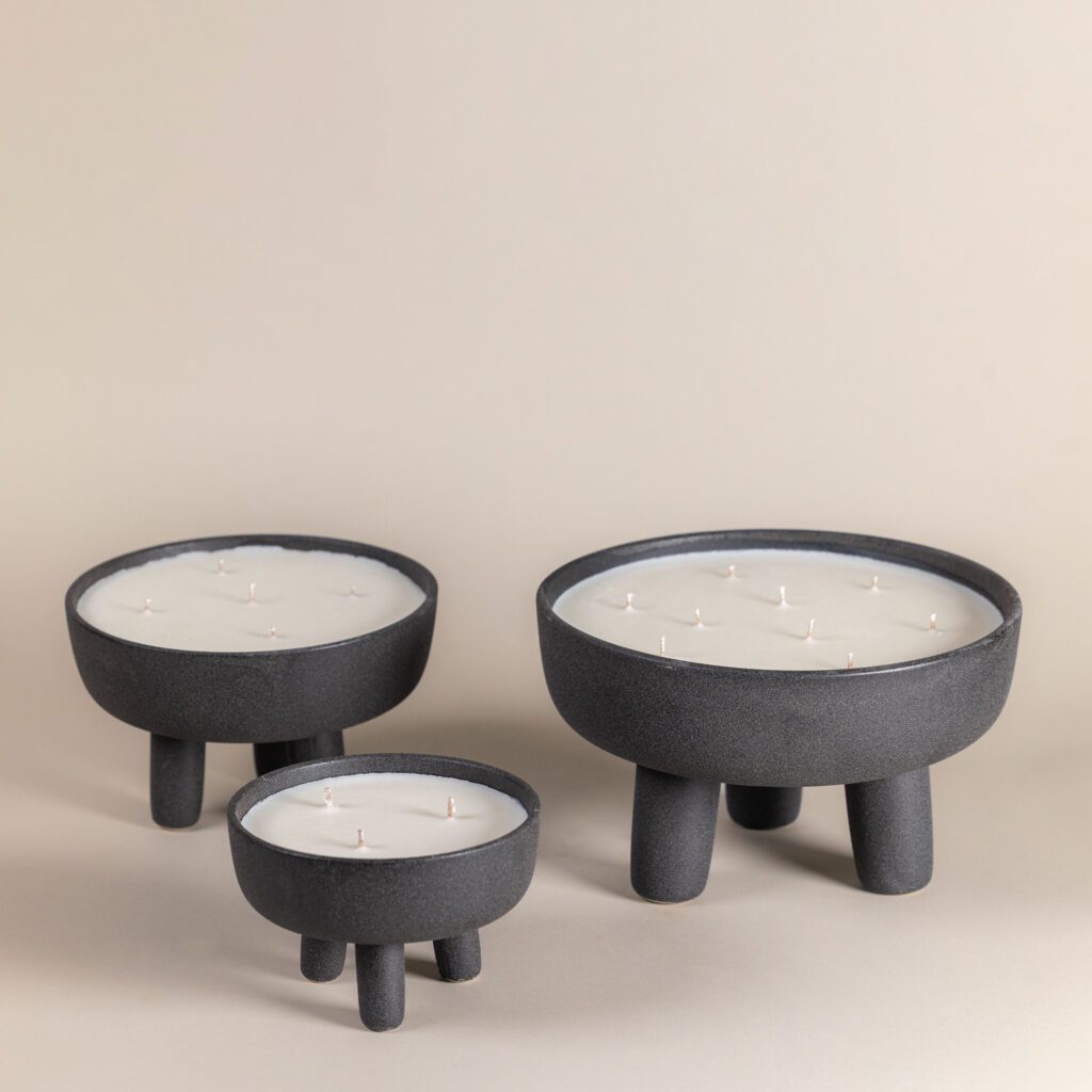 Ebony Sandstone Candles handcrafted decorative candles by Cabana Miami