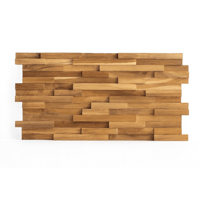Custom Recycled Teak Wall Panels by Cabana Miami