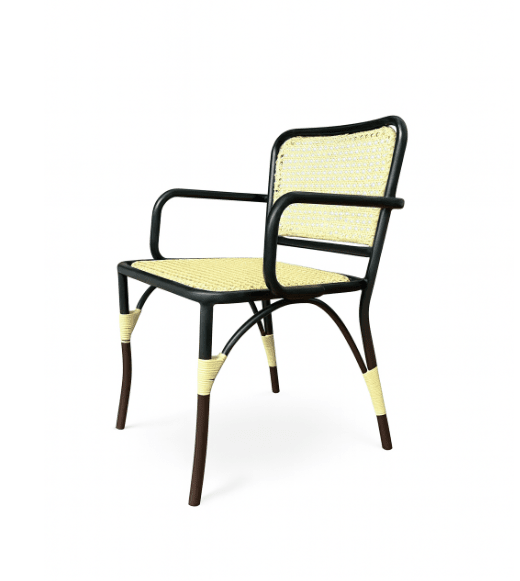 Siena Bistro Chair black aluminum bistro chair by Cabana Miami
