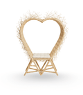Heart of Havana Selfie Bench handcrafted heart-shaped bench by Cabana Miami