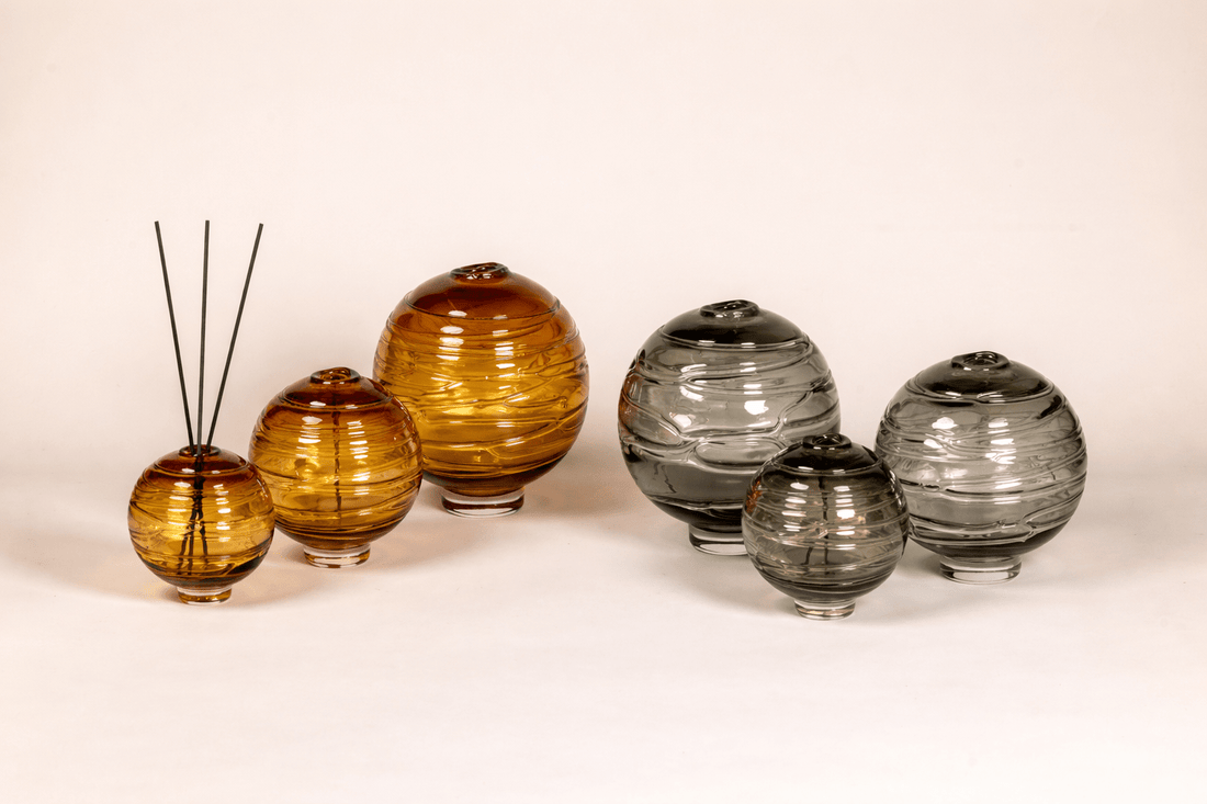 Spiral Glass Diffusers decorative glass fragrance diffusers by Cabana Miami