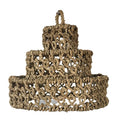 Tulum Tiered Pendant handcrafted seagrass pendant light by Cabana Miami