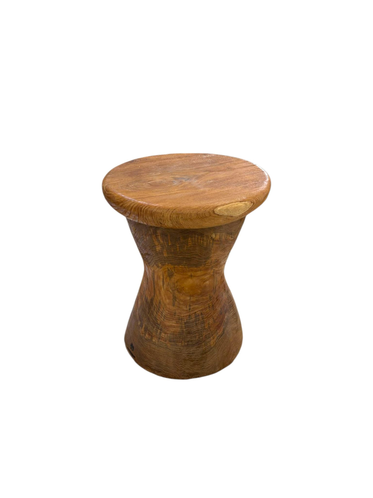Bali Seaside Drum Table handcrafted teak root side table by Cabana Miami