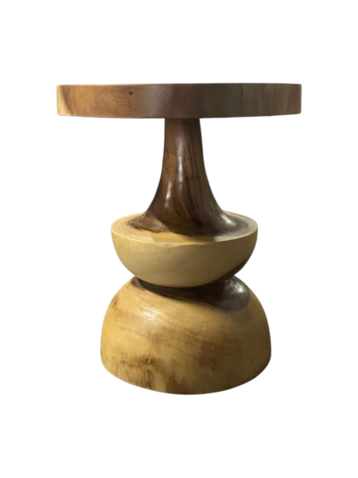 Gisbinne Side Table handcrafted Suar wood side table by Cabana Miami