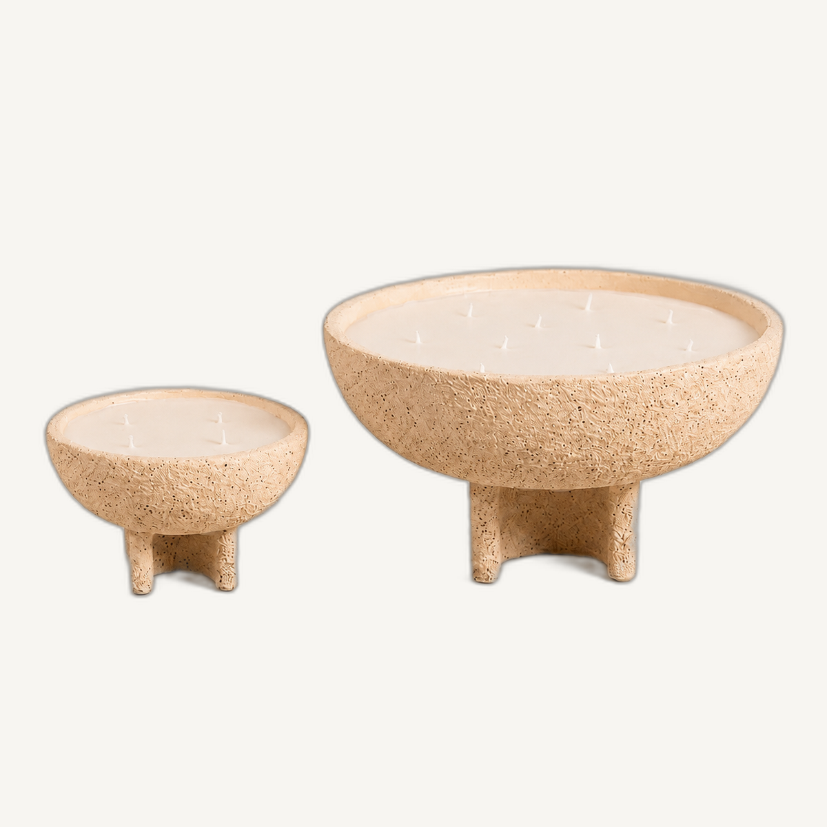 alexandria bowl candles angle-2 on Cabana off-white background