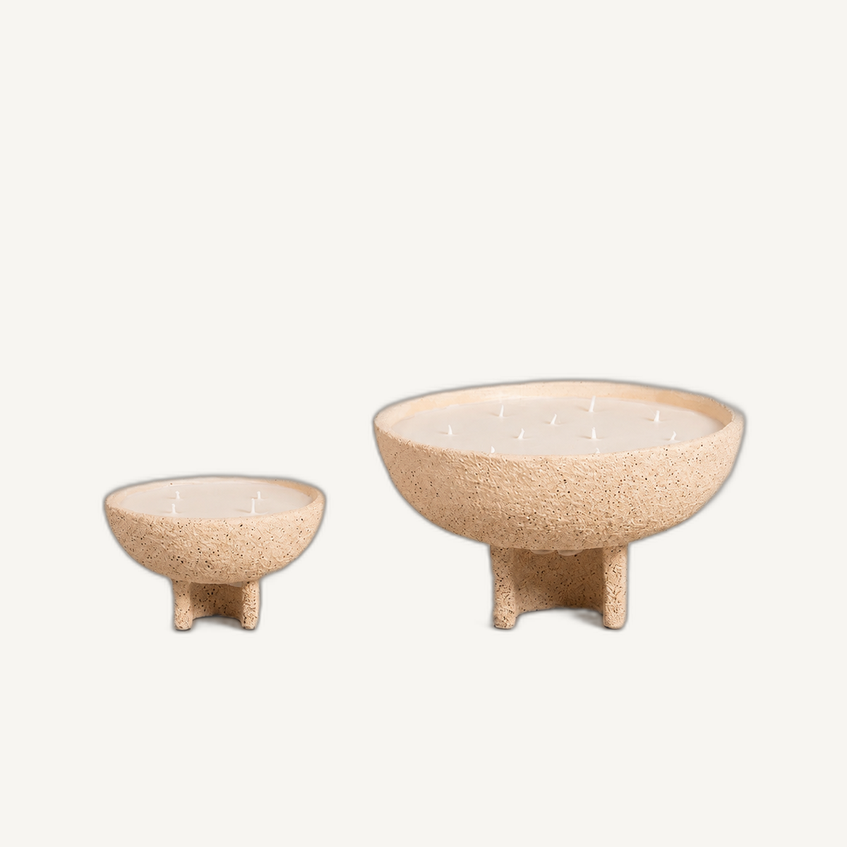 alexandria bowl candles main on Cabana off-white background