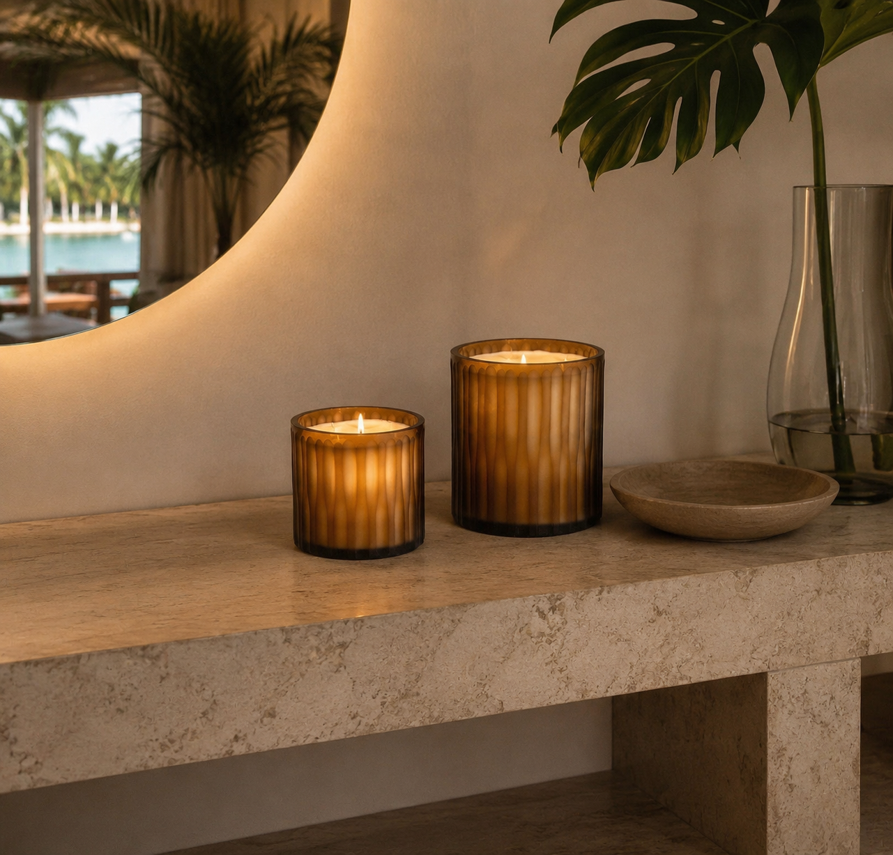 Amber Cylinder Candles catalog detail view