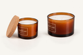 Amber Marvin Cylinder Candle, Small