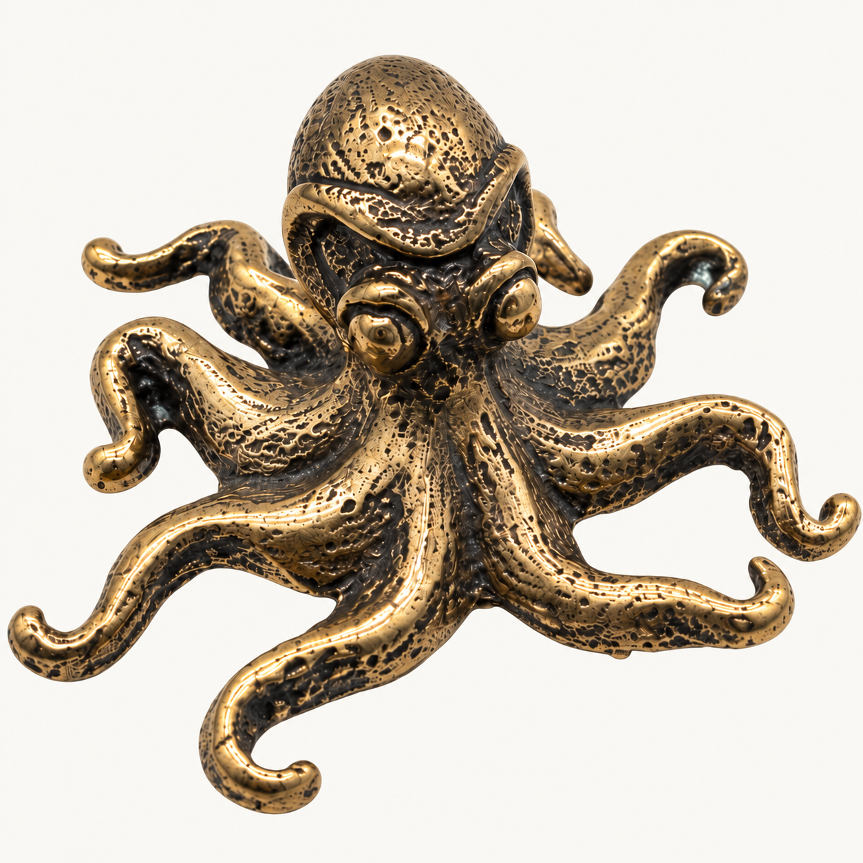 Antique Bronze Octopus design close-up