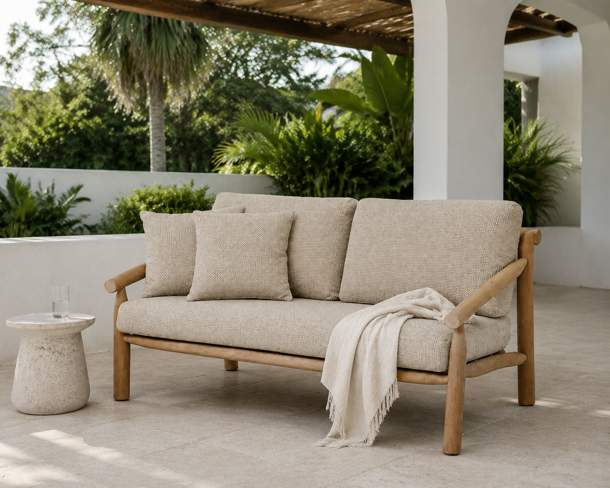 Ariana Sofa, Light Beige Fabric 141 lifestyle view