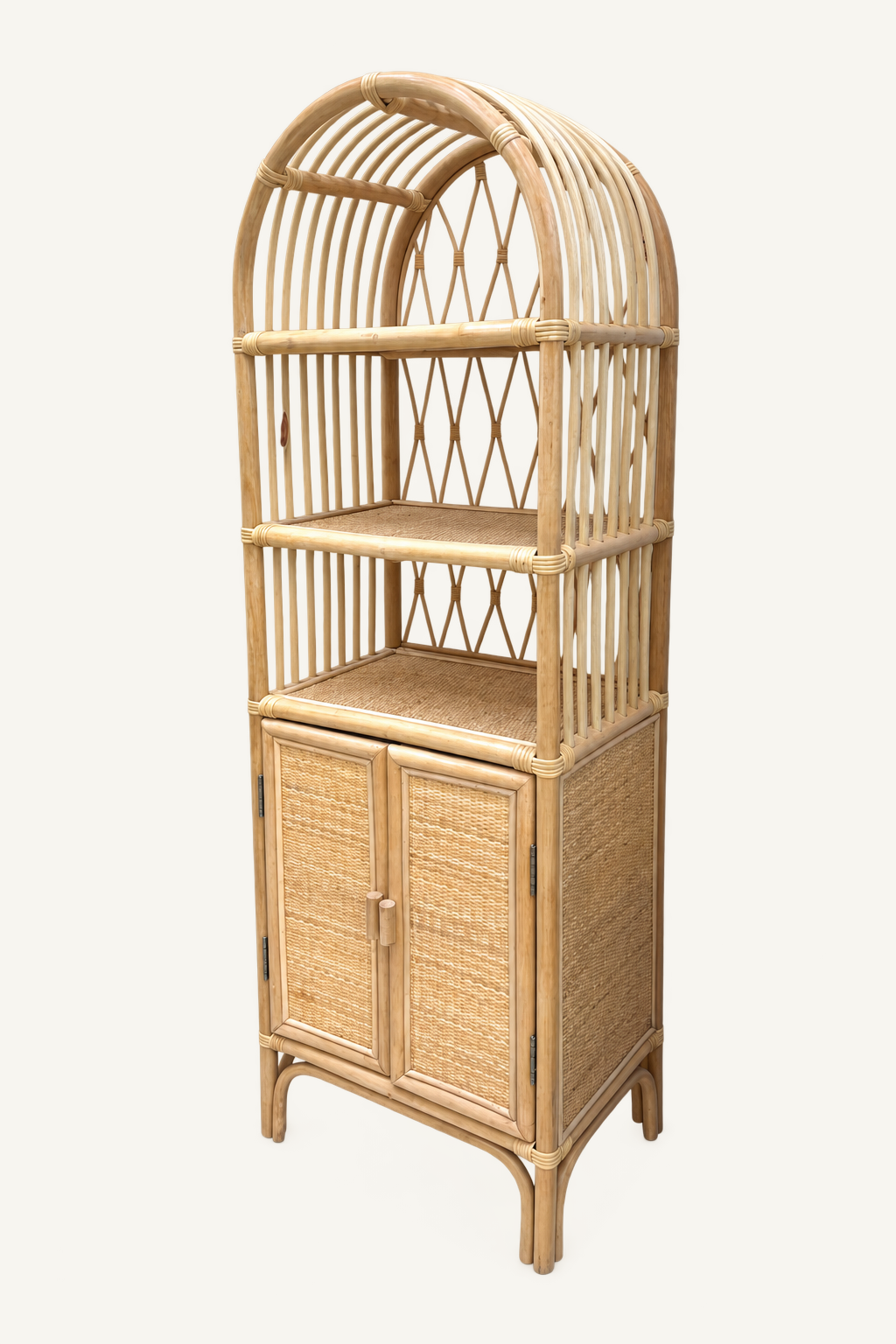 Bali Arch Display Cabinet, front view