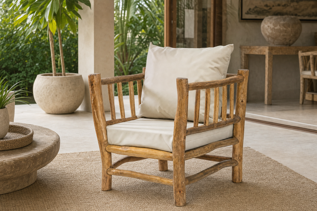 Bali Armchair styled in an interior