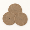 Natural beaded coaster set, top catalog view