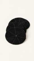 Black Beaded Coaster Set clean catalog image