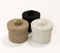 Black Handwoven Basket Set (3 Pieces) catalog view