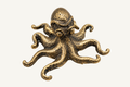 Antique Bronze Octopus Sculpture — front catalog view