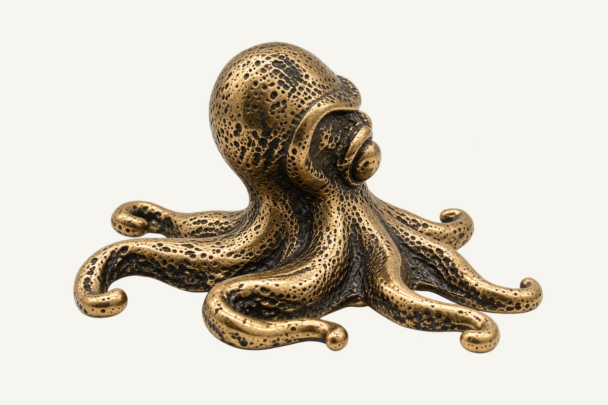 Antique Bronze Octopus Sculpture — catalog view