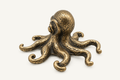Antique Bronze Octopus Sculpture — detail view