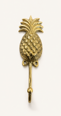 Bronze pineapple wall hook, front catalog view
