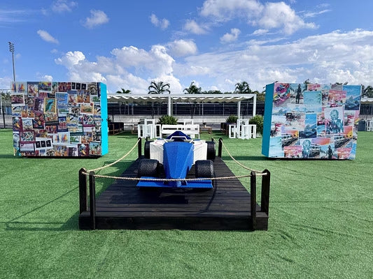 Custom Formula 1 display installation by Cabana Miami