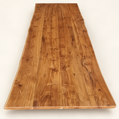 Natural solid Teak tabletop example two