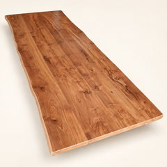 Natural solid Teak tabletop example three