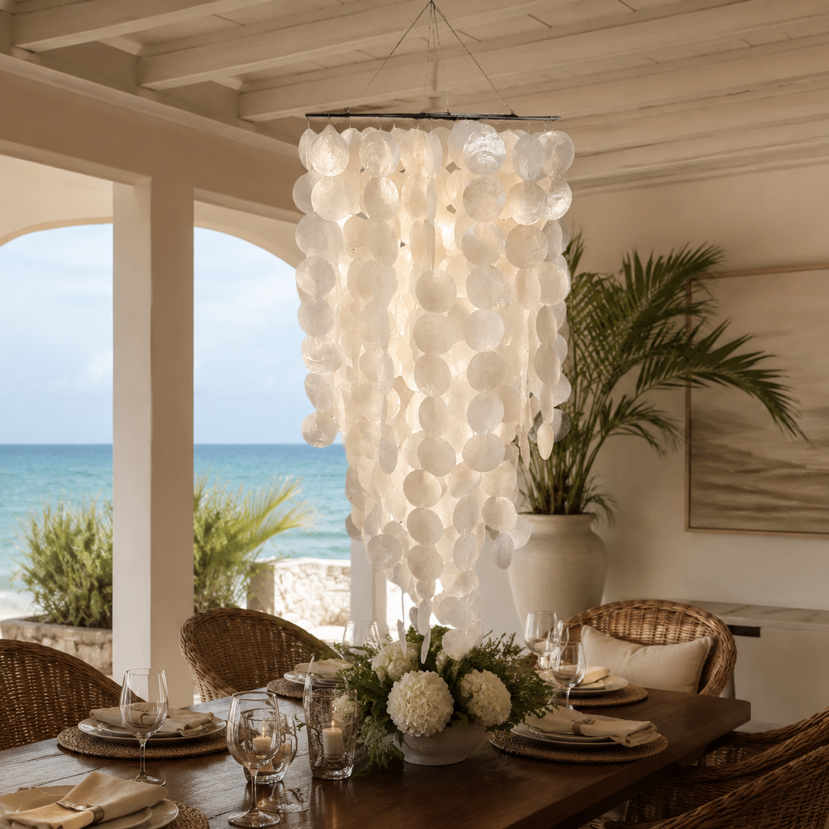 Capiz Grand Chandelier: image 1