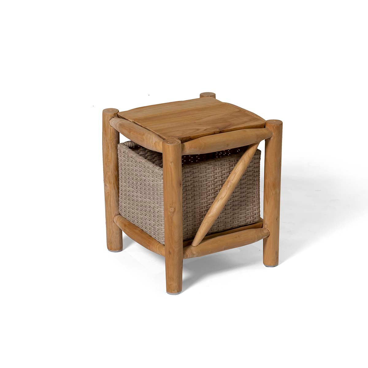 Teak Storage End Table image 5