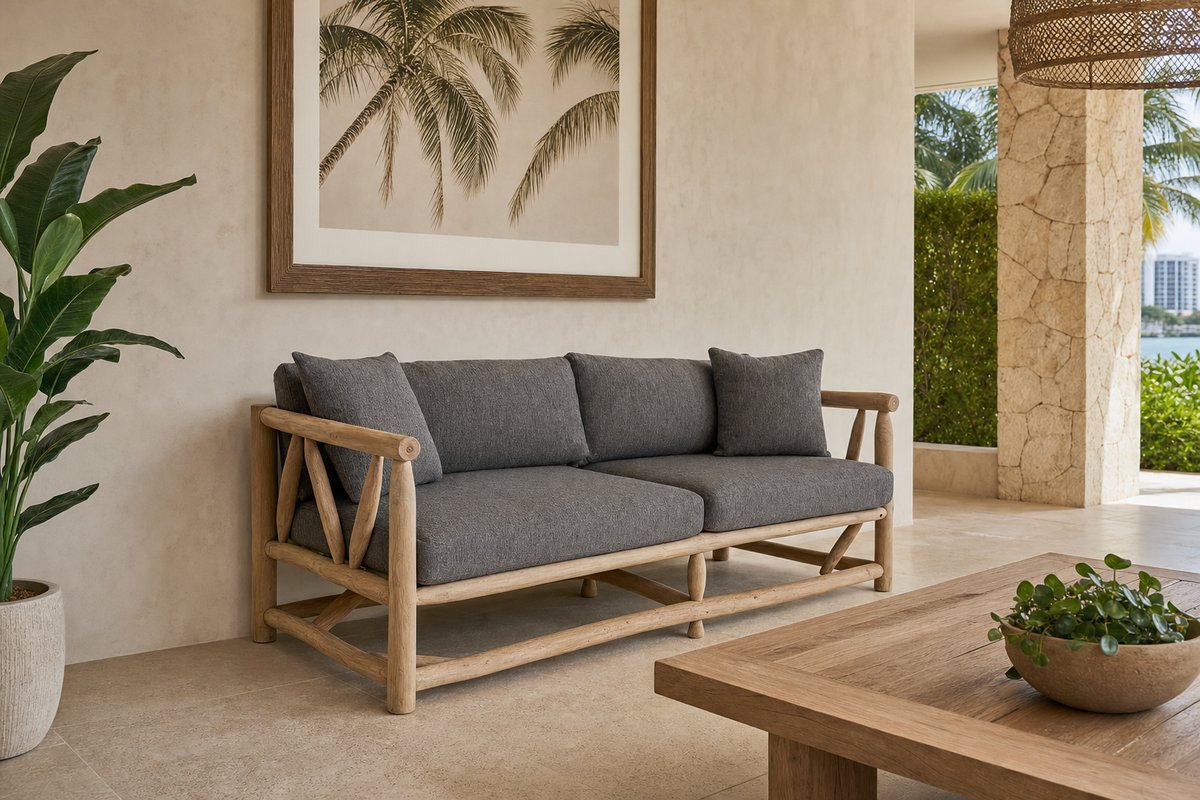 Crusoe Sofa styled in an interior