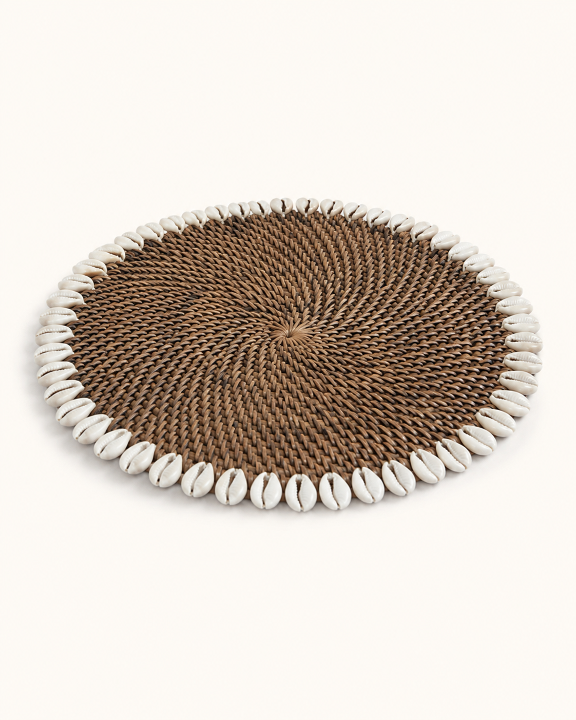 Dark Natural Rattan Placemat catalog angle 2