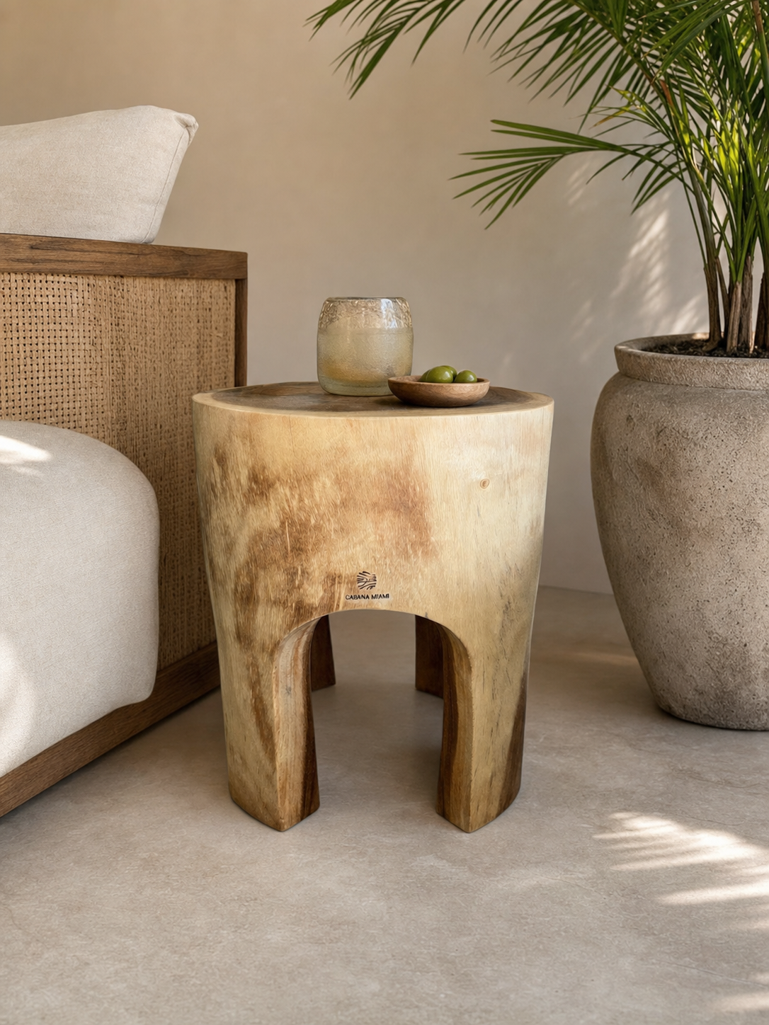 Dimmun Side Table styled in an interior