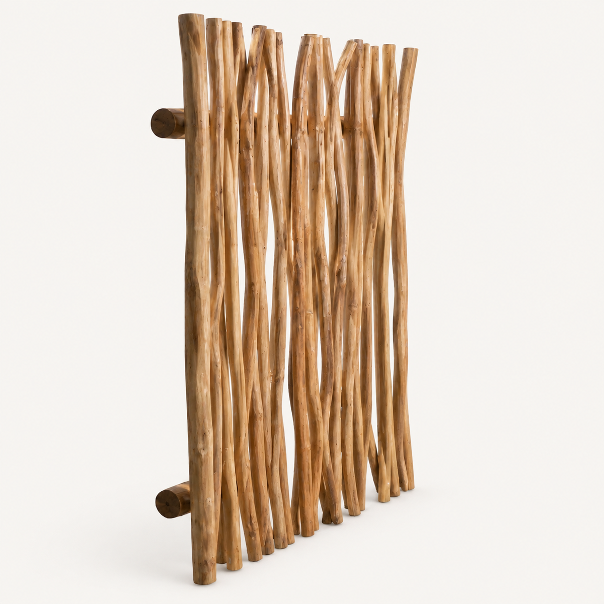 Driftwood Slat Roof Panel angle 2 on warm off-white background