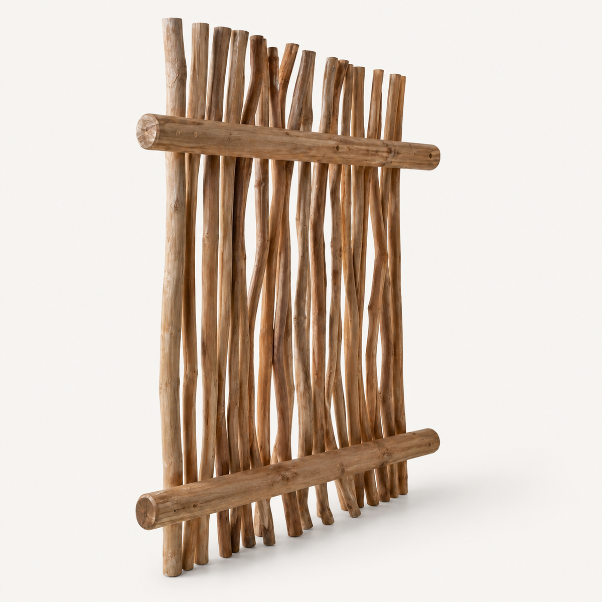 Driftwood Slat Roof Panel angle 3 on warm off-white background