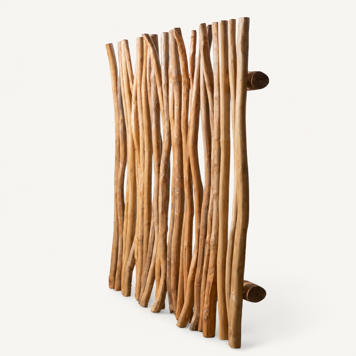 Driftwood Slat Roof Panel on warm off-white background