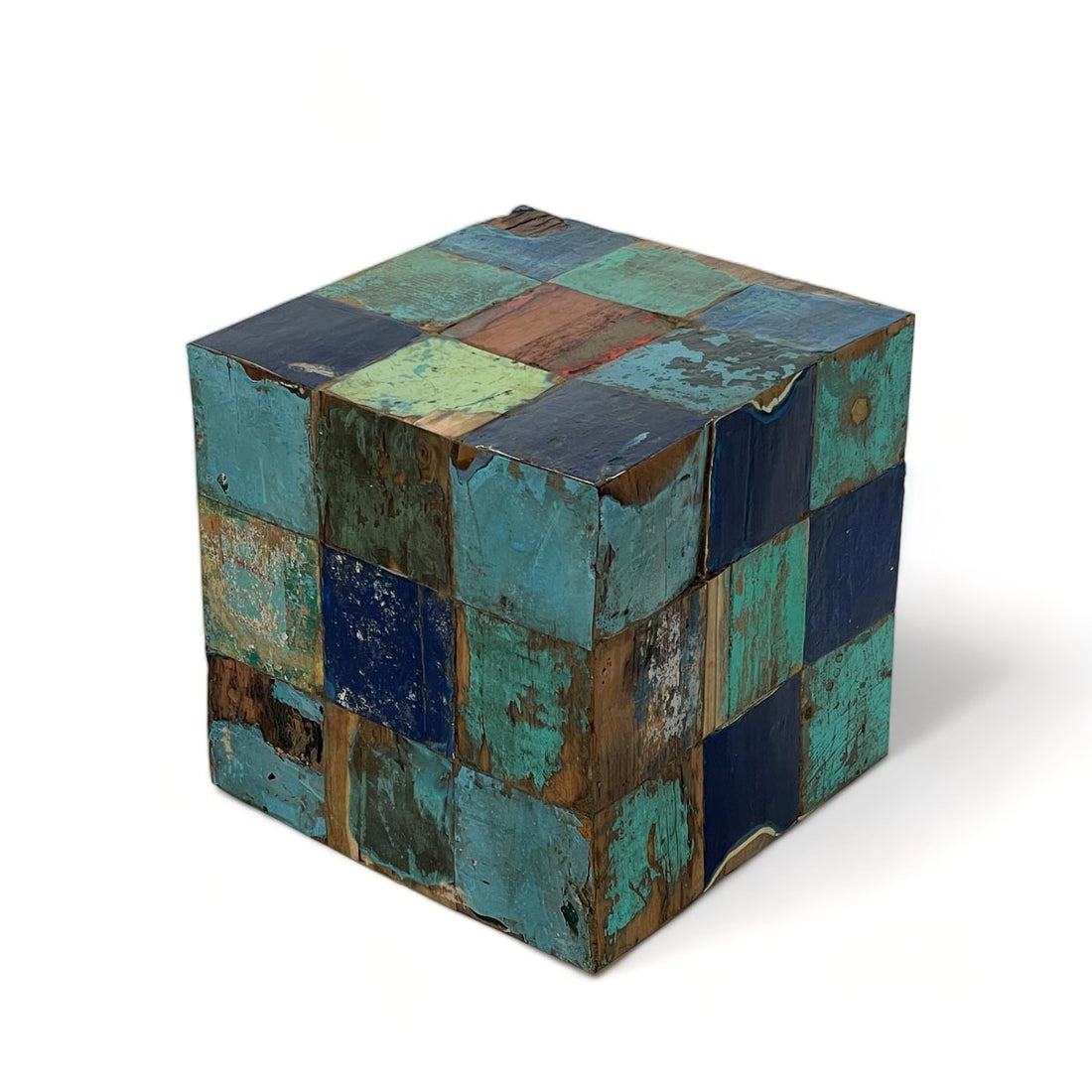 Recycled Wood Cube image 0