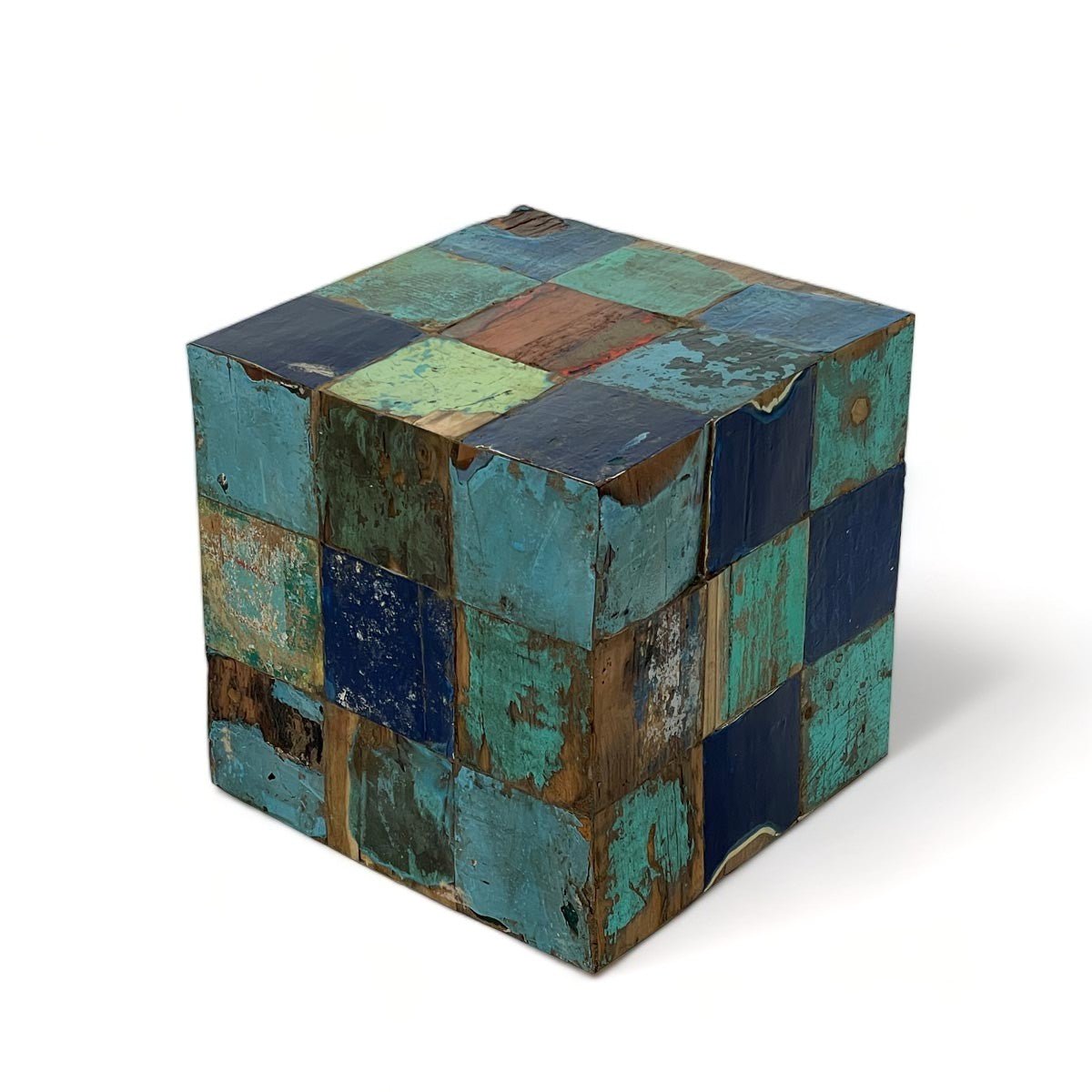 Recycled Wood Cube image 0