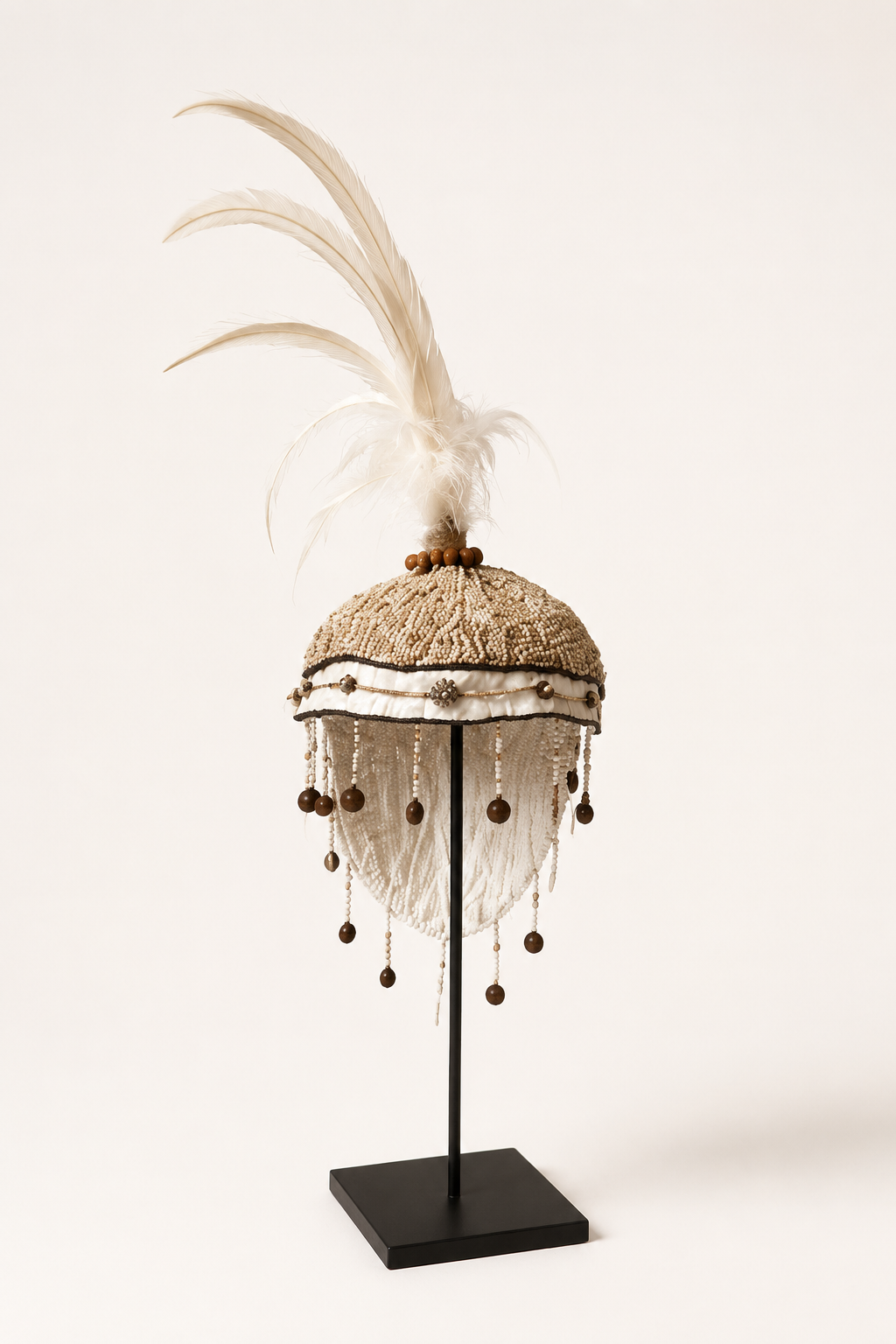 Feathered Shell Decor on Metal Stand catalog view