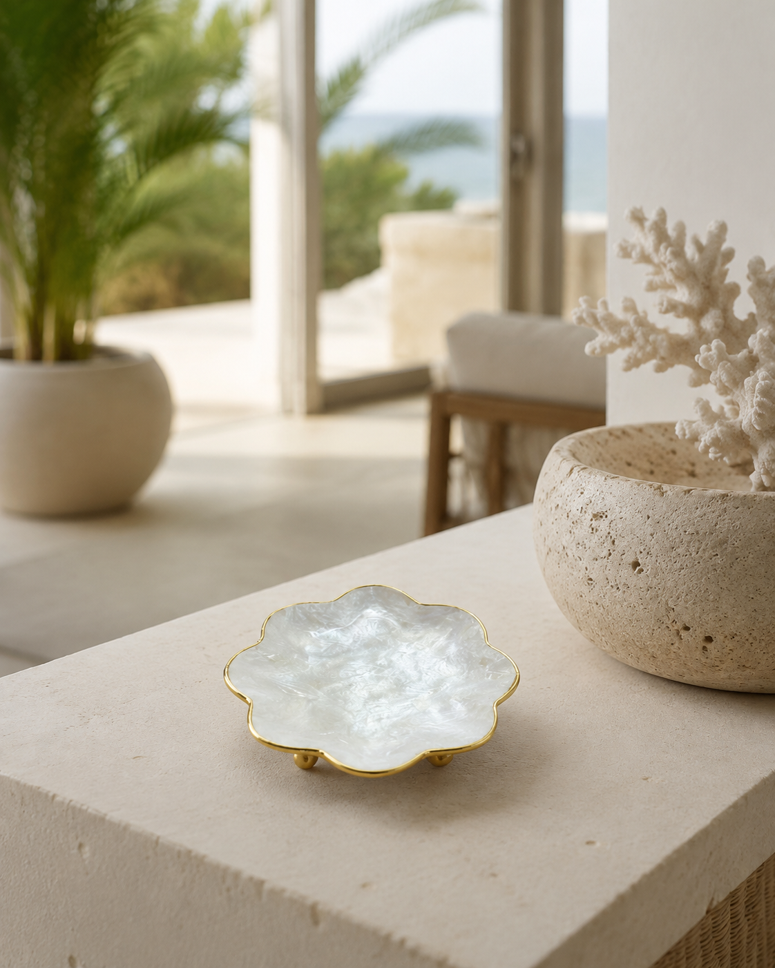 Fluted Shell Bowl lifestyle image