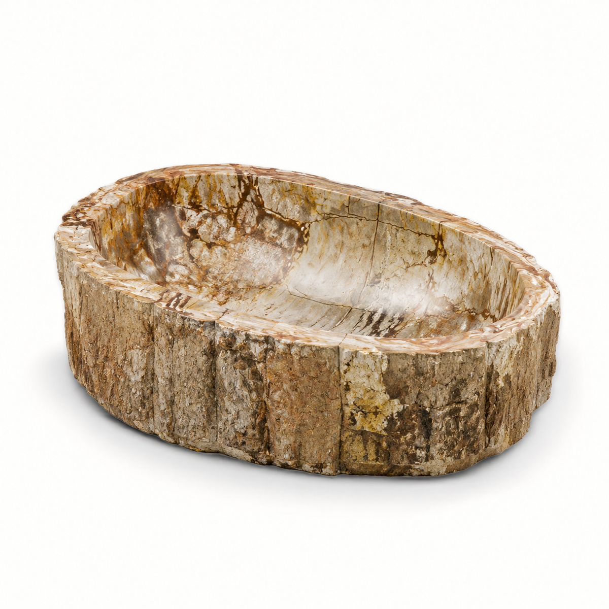 Fossilized Wood Vessel Basin catalog view