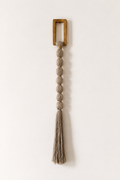 Beaded Cotton Wall Hanging in Gray, catalog view