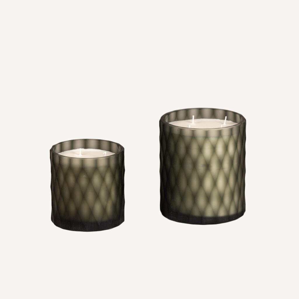 grey kylie cylinder candles main on Cabana off-white background