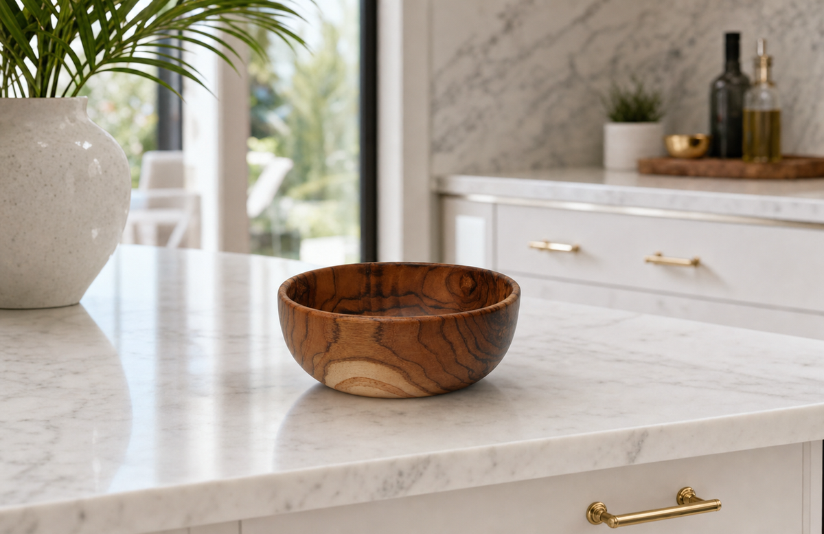 Harvest Nest Soup Bowl styled in an interior