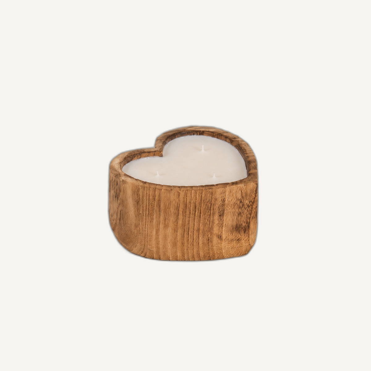 heart wooden candle angle-3 on Cabana off-white background