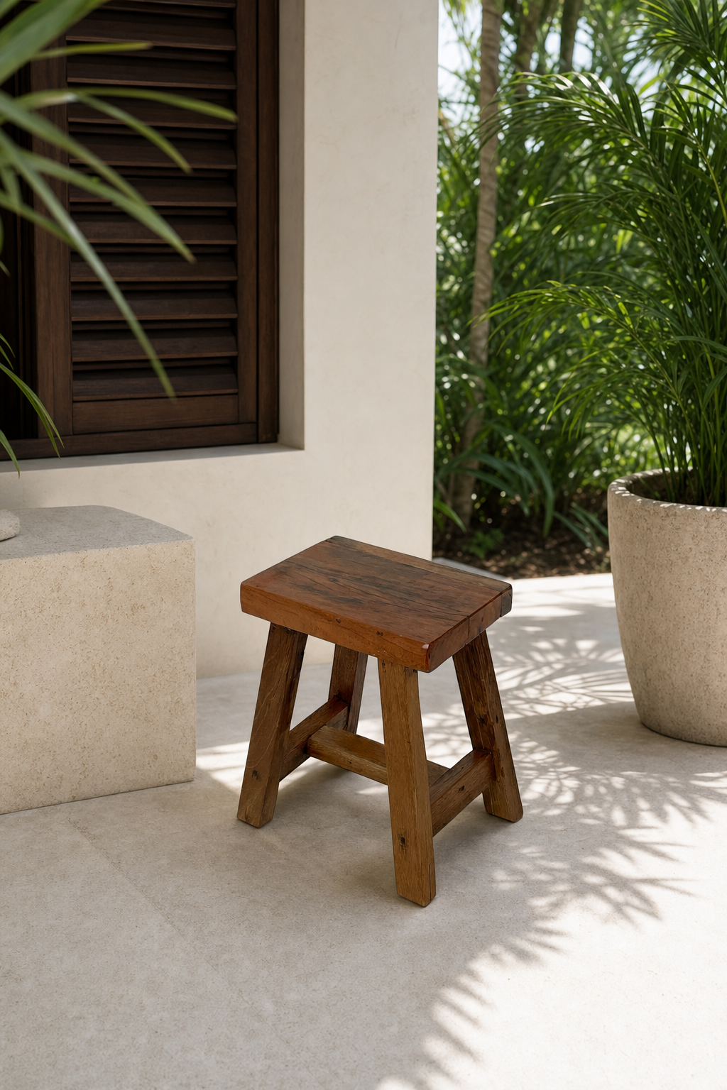 CABANA_STD_AMBIENCE | Heritage Reclaimed Teak Stool | run:issue-15-20260823T023913Z-7853839384669 | attempt:1